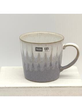Denby England Reactive Glaze Ombre Lilac Purple Coffee Mug NEW